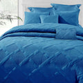 Ramesses Air Cloud Bamboo Blend Matelasse Comforter Set - French Blue, Queen