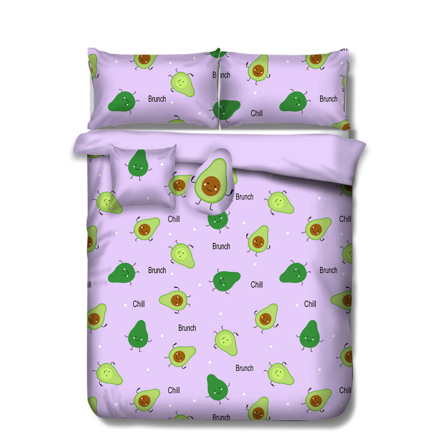 Ramesses Purple Avocado Kids Adventure 5 Piece Comforter Set - Queen