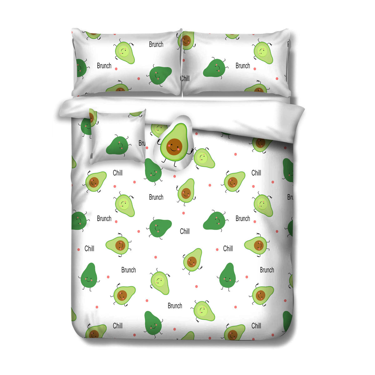 Ramesses White Avocado Kids Adventure 4 Piece Comforter Set - Single