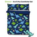 Ramesses Dinosaur Kids Adventure 5 Piece Comforter Set - Double