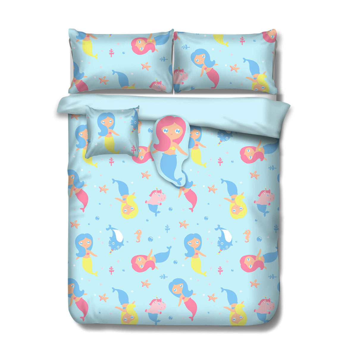 Ramesses Mermaid Kids Adventure 5 Piece Comforter Set - Double
