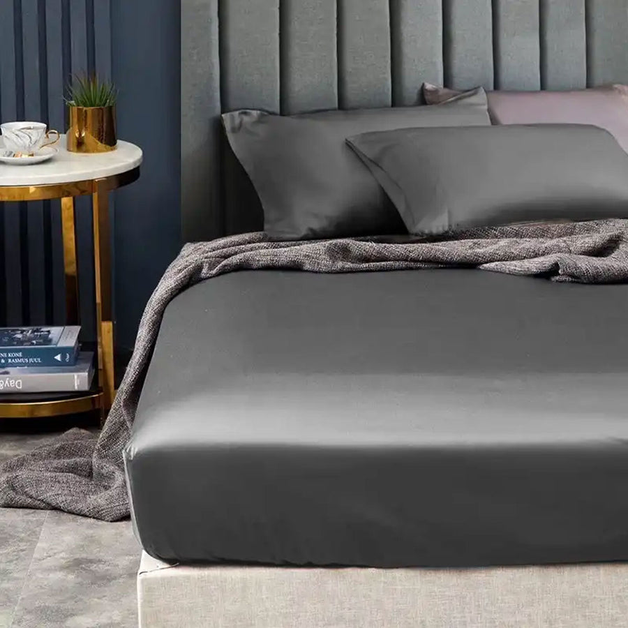 Ramesses 1500TC Elite Egyptian Cotton Sateen Fitted Sheet Combo Set Mega Queen - SuperSaverAU - view 1