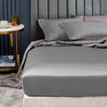 Ramesses 1500TC Egyptian Cotton Sateen Fitted Sheet Combo Set - Grey Single