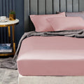 Ramesses 1500TC Egyptian Cotton Sateen Fitted Sheet Combo Set - Rose Pink King Single