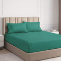 Ramesses Cooling Bamboo Fitted Sheet & Pillowcase Set 2000TC - Teal, Double