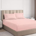 Ramesses Cooling Bamboo Fitted Sheet & Pillowcase Set 2000TC - Tea Rose, King