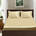 Ramesses Casablanca Satin Fitted Sheet Combo Set - Champagne Queen
