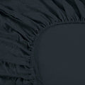 Ramesses 1000TC Linen Bamboo Fitted Sheet Combo Set - Charcoal King
