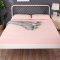 Ramesses 1000TC Linen Bamboo Fitted Sheet Combo Set - Dusty Pink King Single