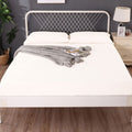 Ramesses 1000TC Linen Bamboo Fitted Sheet Combo Set - White King