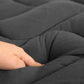 Ramesses 1000GSM Charcoal Mattress Topper Double - Anti-Microbial, Moisture-Wicking - SuperSaverAU - view 2