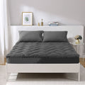 Ramesses 1000GSM Charcoal Mattress Topper King - Anti-Microbial, Moisture-Wicking - SuperSaverAU - view 1