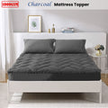 Ramesses 1000GSM Charcoal Mattress Topper Single - Anti-Microbial, Moisture-Wicking - SuperSaverAU - view 1