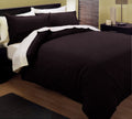 Kingtex Pintuck Quilt Cover Set Chocolate Queen - 225 Thread Count, 7 Colors - SuperSaverAU - view 1