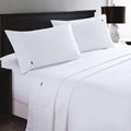 Deluxe Linen 1200TC Cotton Rich Sheet Set - White, King Single