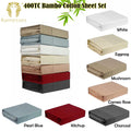 Ramesses 400TC Bamboo/Cotton Sheet Set Charcoal King - Eco-friendly, Soft Feel - SuperSaverAU - view 2