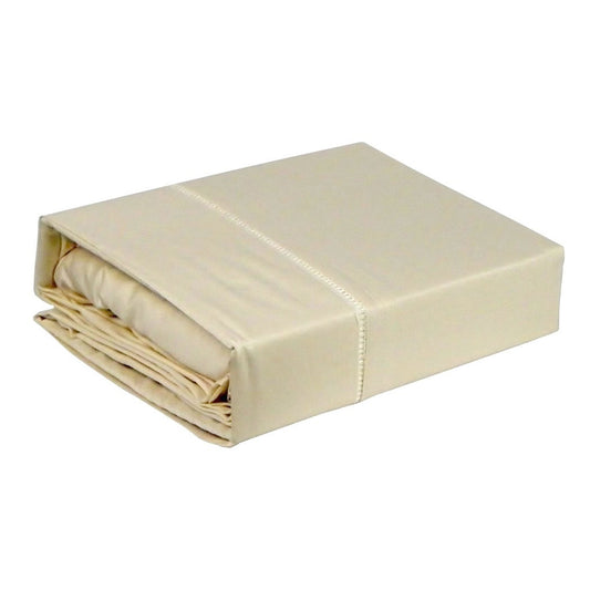 Ramesses 400TC Bamboo/Cotton Sheet Set Eggnog King - Eco-friendly, Solid Colour