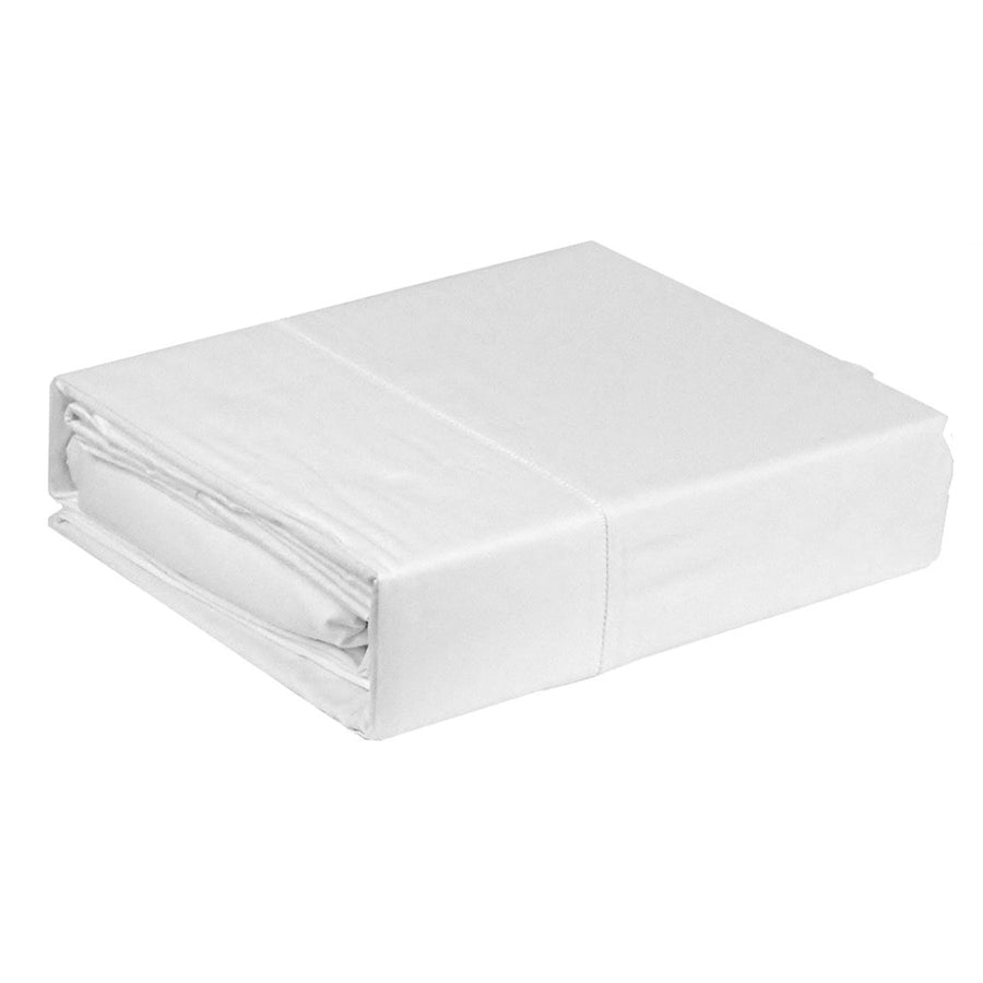 Ramesses 400TC Bamboo/Cotton Sheet Set White QUEEN - Eco-friendly, Soft Feel - SuperSaverAU - view 1
