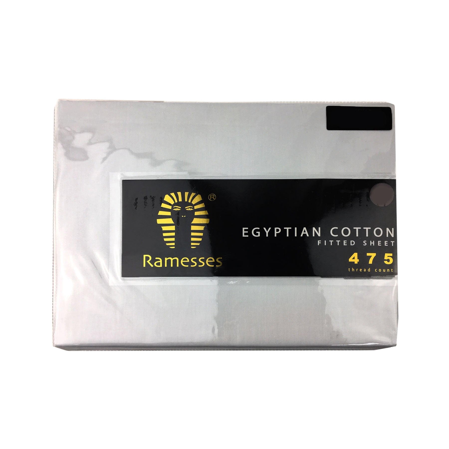 Ramesses 475TC Egyptian Cotton Fitted Sheet King 40cm Wall - White - SuperSaverAU - view 1