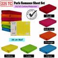 Premium Paris Romance Sheet Set 255TC Cotton Polyester - Hot Pink, King