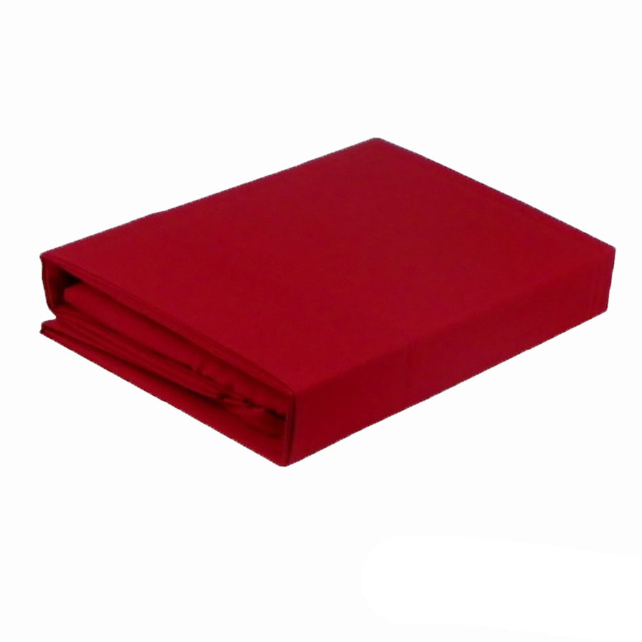 Paris Romance 225TC Cotton Polyester Sheet Set Red King Single - Machine Washable - SuperSaverAU - view 1