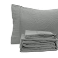 Ramesses Pebble Wash Linen Look Alternative Sheet Set - Charcoal, King