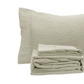 Ramesses Pebble Wash Linen Look Alternative Sheet Set - Oatmeal, Single