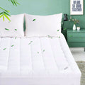 Shangri-La Bamboo Mattress Topper with 1000GSM Fill - White, Single