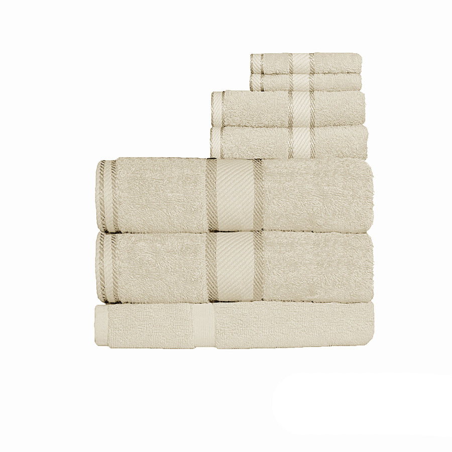 Kingtex 550gsm Cotton 7 Pce Extra Large Bath Sheet Set - Soft, Absorbent, 100% Cotton - SuperSaverAU - view 1