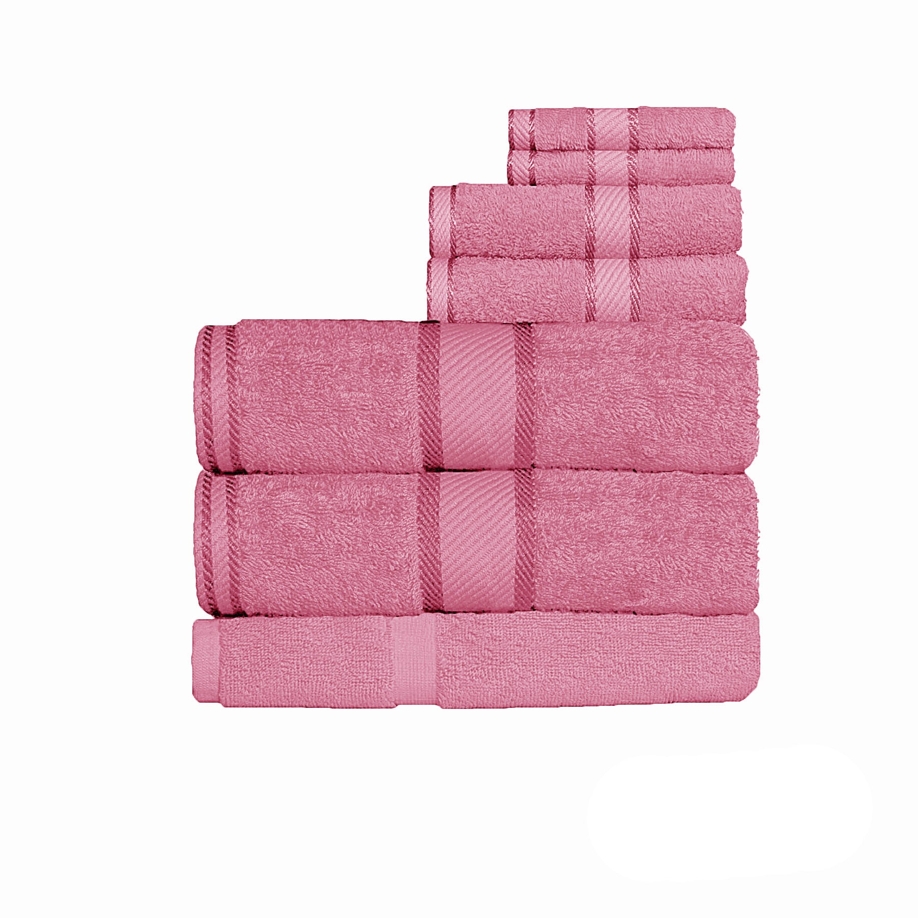 Kingtex 550gsm Cotton 7 Pce Bath Sheet Set - Extra Large, Soft & Absorbent - SuperSaverAU - view 1