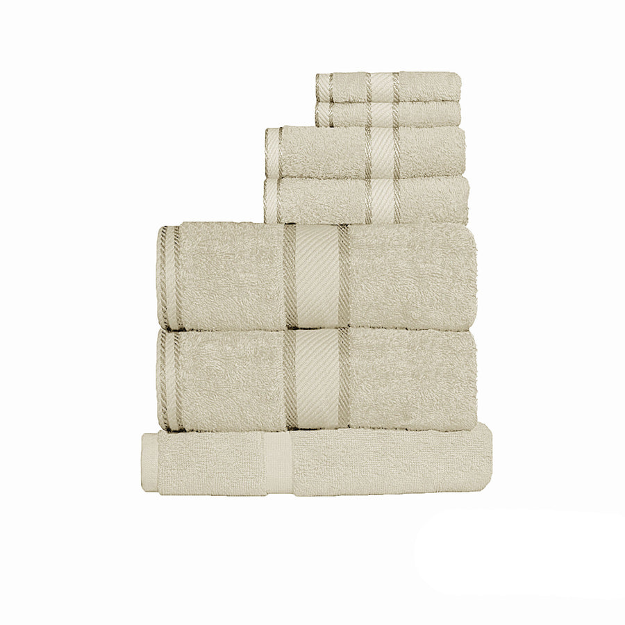 Kingtex 550gsm Cotton 7 Pce Towel Set - Soft, Absorbent, Multiple Colors, Linen - SuperSaverAU - view 1