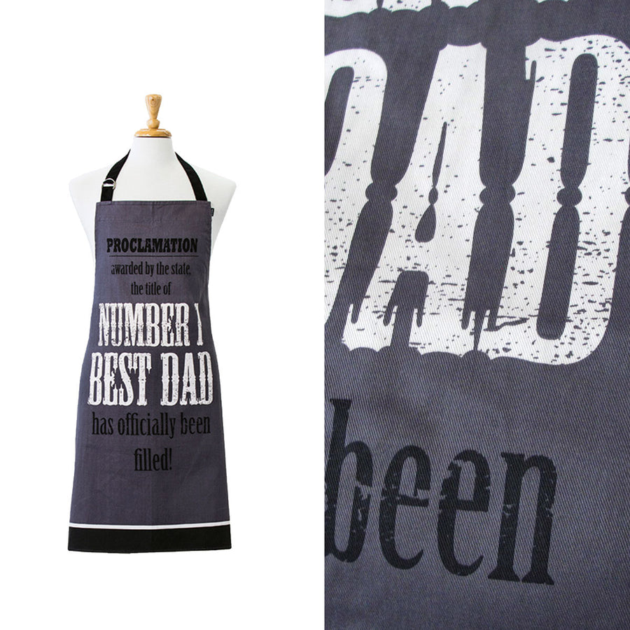 Ladelle Cotton Apron 70 x 89 cm - AZO Free Dyes, European Quality Standards - SuperSaverAU - view 1
