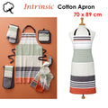Ladelle Intrinsic Cotton Apron 70 x 89 cm - Stripes Print, Adjustable Neck, AZO Free - SuperSaverAU - view 2
