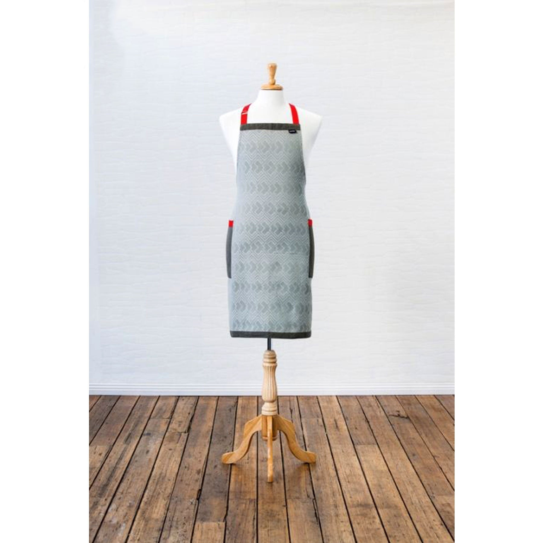 Ladelle Cotton Apron 70 x 89 cm - Geometric Print, AZO Free Dyes - SuperSaverAU - view 1