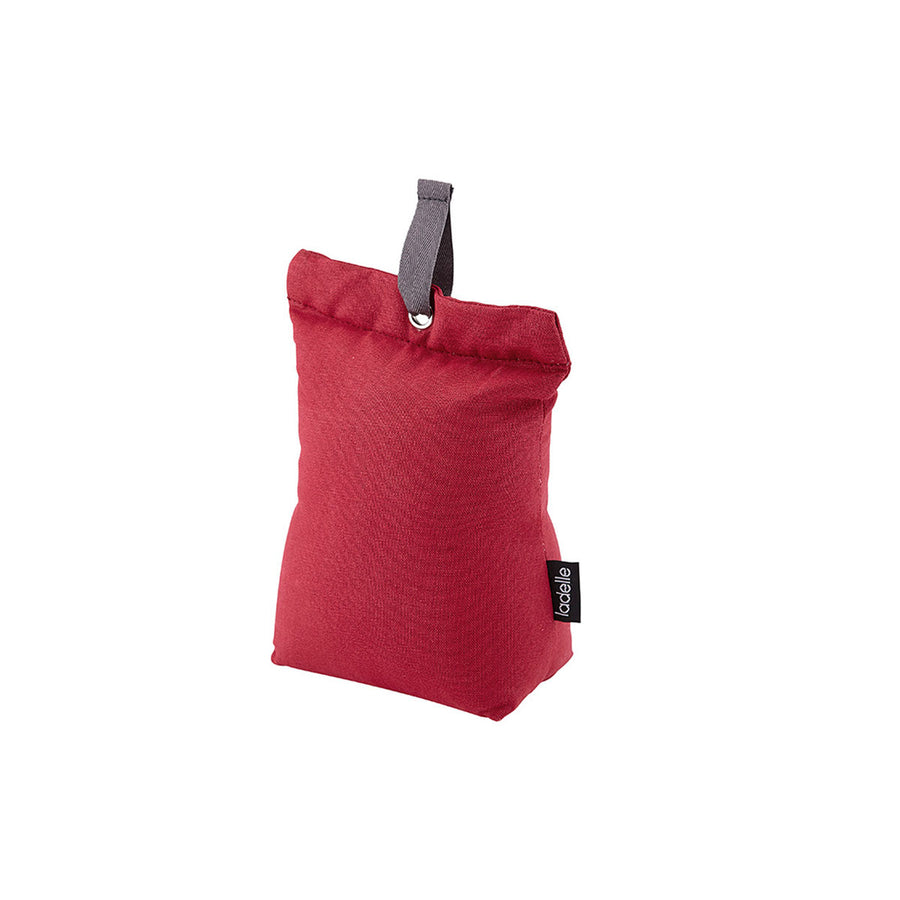 Ladelle Red Door Stop 20 x 12 x 6.5cm, Solid Colour Design, Cotton Cover - SuperSaverAU - view 1