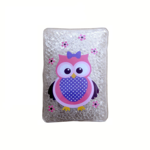 Gel Bead Hot/Cold Pack Ouchy Owl Print PVC Outer 8x14cm - SuperSaverAU - view 1