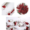 Ashdene Set of 4 Poinsettia 100% Cotton Napkins 45 x 45 cm - Floral Design - SuperSaverAU - view 1