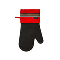 Ladelle Red Silicone Oven Mitt 18 x 33 cm, Quilted Design, AZO Free Dyes - SuperSaverAU - view 1