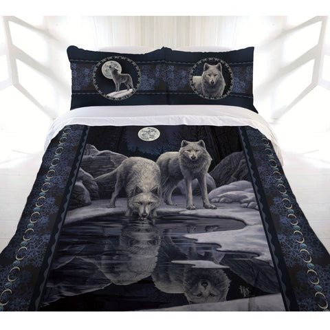 Lisa Parker Collection Warrior of Winter Wolves Quilt Cover Set Double - SuperSaverAU - view 1