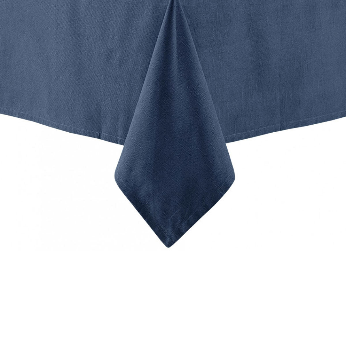 Ladelle Base Navy Linen Look Tablecloth 100% Cotton 150 x 300 cm - SuperSaverAU - view 1