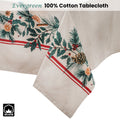 Ladelle 100% Cotton Christmas Holiday Tablecloth 150 x 230 cm - AZO Free Dyes - SuperSaverAU - view 2