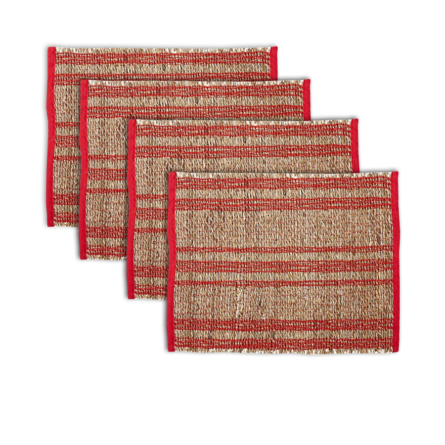 Ladelle Set of 4 Loma Woven Table Placemats 45 x 35 cm - Terracotta - SuperSaverAU - view 1