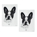 Set of 2 Delightful Dogs Kitchen Tea Towels 50 x 70 cm - 100% Cotton, Dog Print - SuperSaverAU - view 1