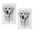 Delightful Dogs Kitchen Tea Towels Set of 2 50 x 70 cm 100% Cotton - SuperSaverAU - view 1