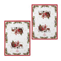Ashdene Magic of Christmas Set of 2 Cotton Kitchen Towels 50 x 70 cm - SuperSaverAU - view 1