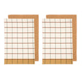 Ladelle Set of 4 Cotton Kitchen Tea Towels 50 x 70 cm, Checked Design, AZO Free - SuperSaverAU - view 1