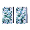 Ladelle Set of 4 Zest Leaves Green Cotton Kitchen Tea Towels 50 x 70 cm - SuperSaverAU - view 1