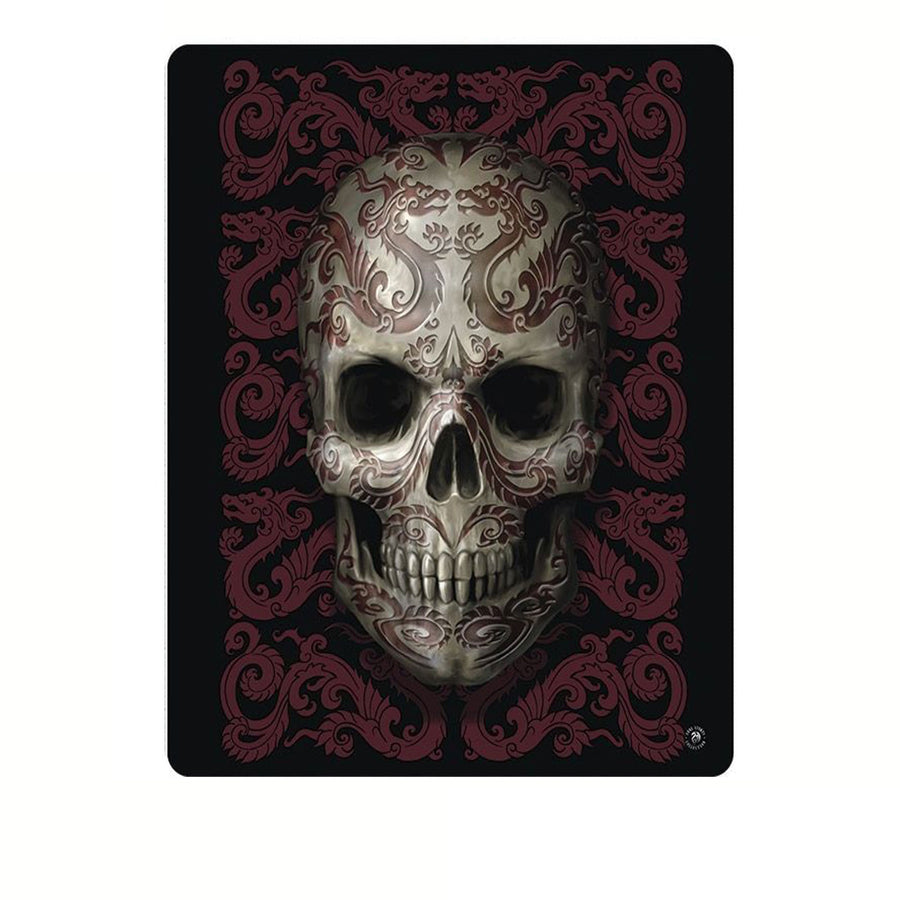 Anne Stokes Oriental Skull Polar Fleece Throw 127 x 152 cm - Fantasy Artwork - SuperSaverAU - view 1
