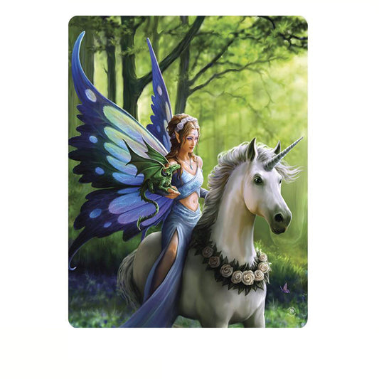 Anne Stokes Polar Fleece Throw 127 x 152 cm - Fantasy Artwork, Machine Washable