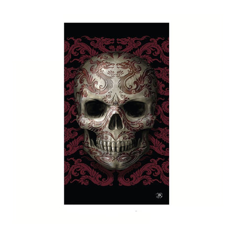 Anne Stokes Oriental Skull Beach Towel 75 x 150 cm - 100% Cotton, Fantasy Artwork - SuperSaverAU - view 1